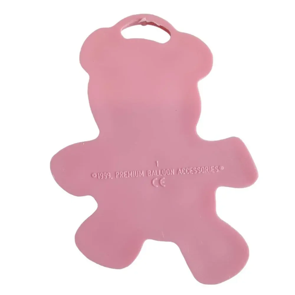 Vintage 90s Premium Balloon Accessories Teddy Bear Balloon Weights 6ct Plastic